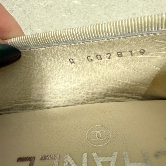 Womens Auth Chanel Multicolor Bow Tie Ballet Ballerina Flat, Size 38.5 - Picture 6 of 16